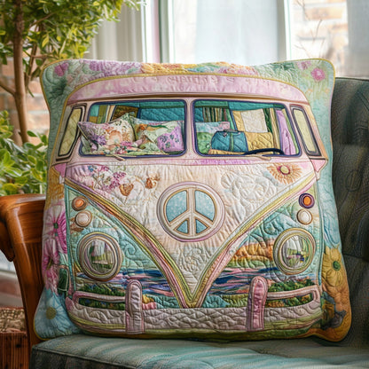 Vintage Van Escape Quilted Pillow Case NCU0PT4218