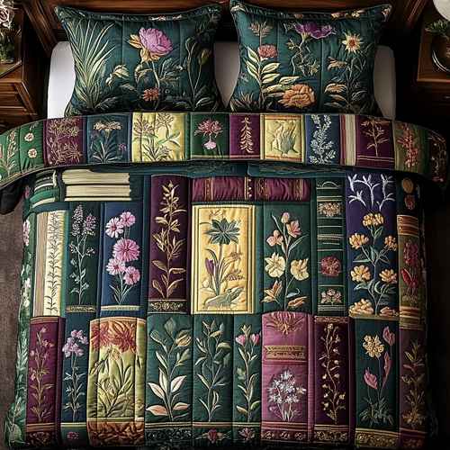 Vintage Bloom 3-Piece Quilted Bedding Set NCU0DK9303