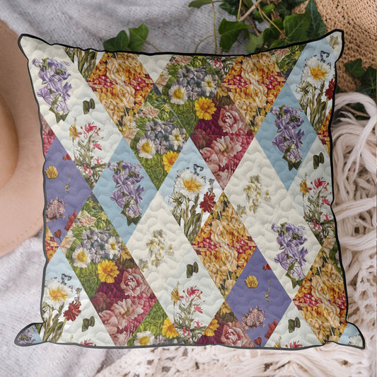 Vintage Bloom Quilted Pillow Case NCU0PT5218