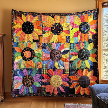 Vintage Bloomscape Quilted Blanket NCU0NT6858