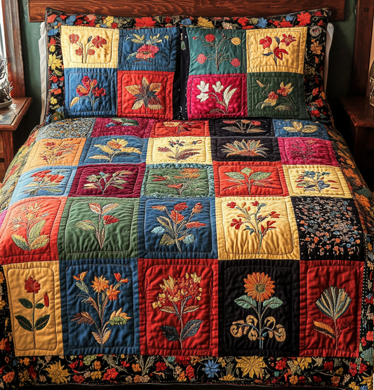 Vintage Charm 3-Piece Quilted Bedding Set NCU0VH1979