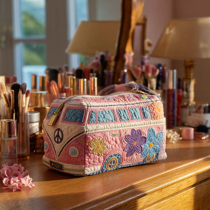 Vintage Daisy Drive Quilted Makeup Bag NCU0PT9440