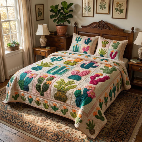 Vintage Desert 3-Piece Quilted Bedding Set NCU0NT12590
