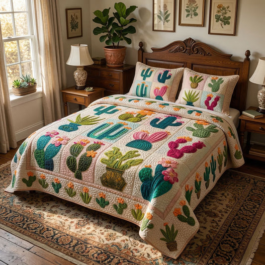 Vintage Desert 3-Piece Quilted Bedding Set NCU0NT12590