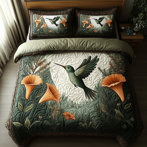 Vintage Flight 3-Piece Quilted Bedding Set NCU0DV5979
