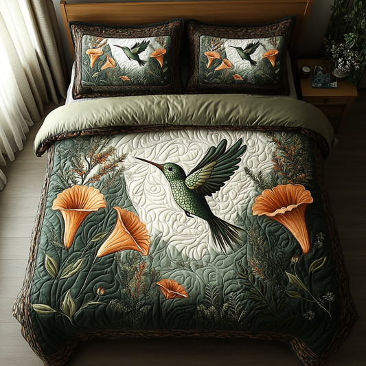Vintage Flight 3-Piece Quilted Bedding Set NCU0DV5979