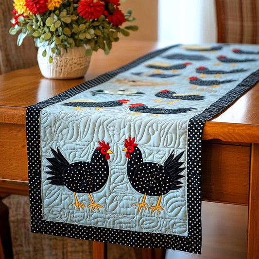 Vintage Flock Quilted Table Runner NCU0NT3959