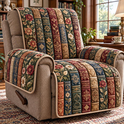 Vintage Floral Library Quilted Sofa Cover NCU0DV10331