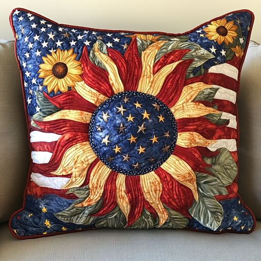 Vintage Glory Bloom Quilted Pillow Case NCU0VH5723