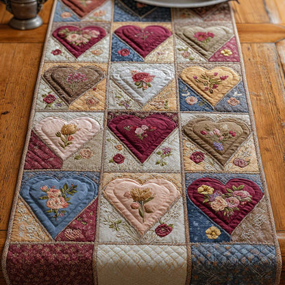 Cottage Heart Quilted Table Runner NCU0VT366