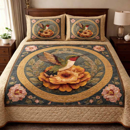 Vintage Nectar 3-Piece Quilted Bedding Set NCU0XD2559