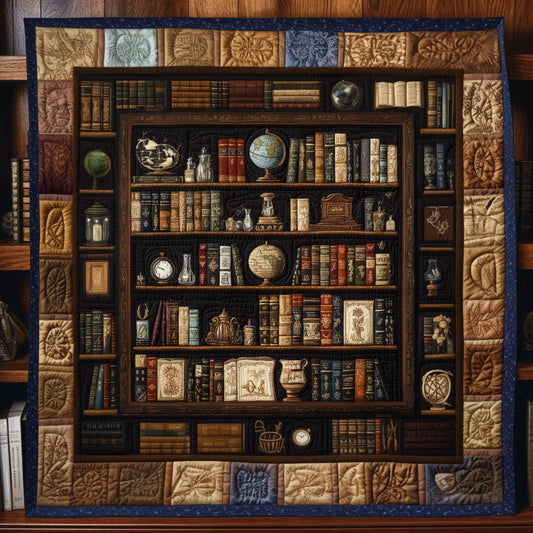 Vintage Pages Quilted Blanket NCU0PT5966