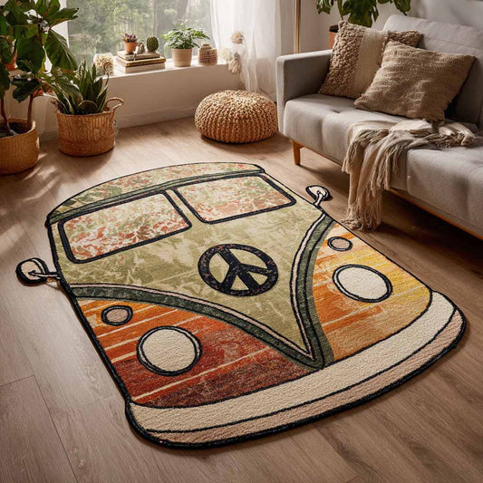 Vintage Peace Custom Shape Area Rug NCU0XD2721