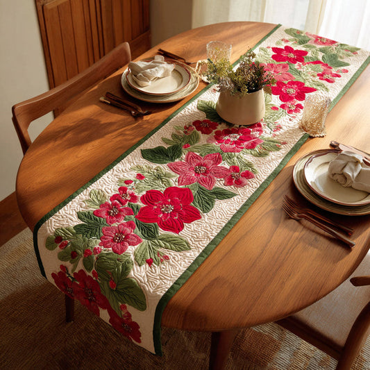 Vintage Petals Quilted Table Runner NCU0TD2345