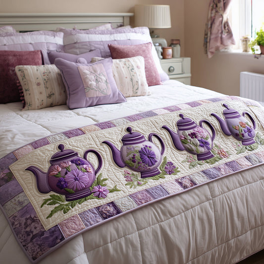 Vintage Tea Bloom Quilted Bed Runner NCU0TH3565