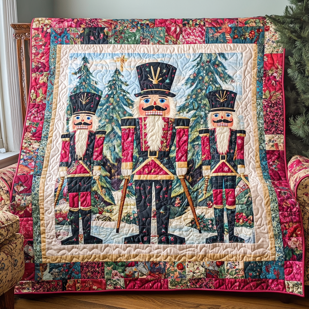 Vintage Toy Soldiers Quilted Blanket NCU0TL1648