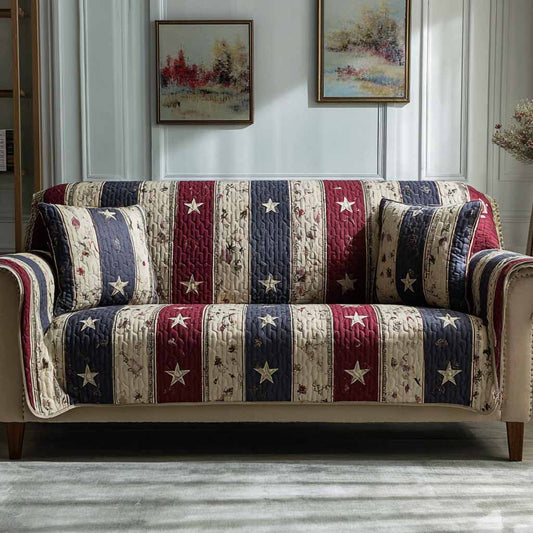 Vintage Union Quilted Sofa Cover NCU0XD2300