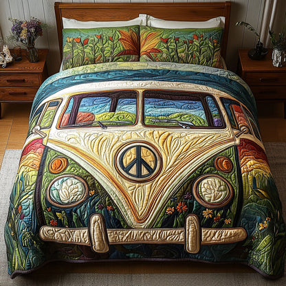 Vintage Vibes 3-Piece Quilted Bedding Set NCU0PT4178