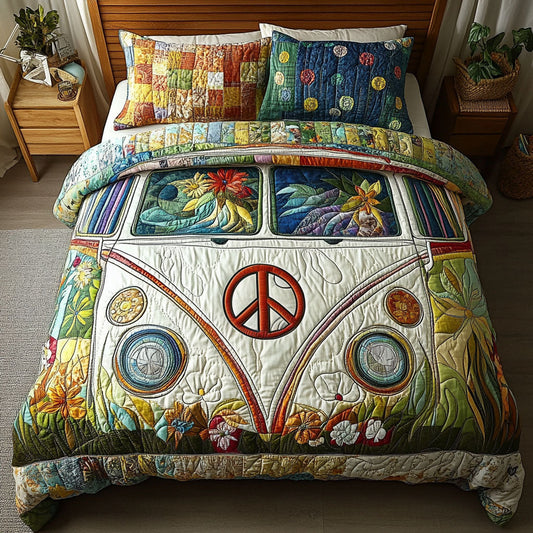 Vintage Vibes Dreamscape 3-Piece Quilted Bedding Set NCU0PT4249