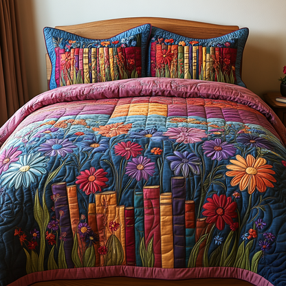 Vintage Vines 3-Piece Quilted Bedding Set NCU0DV4187