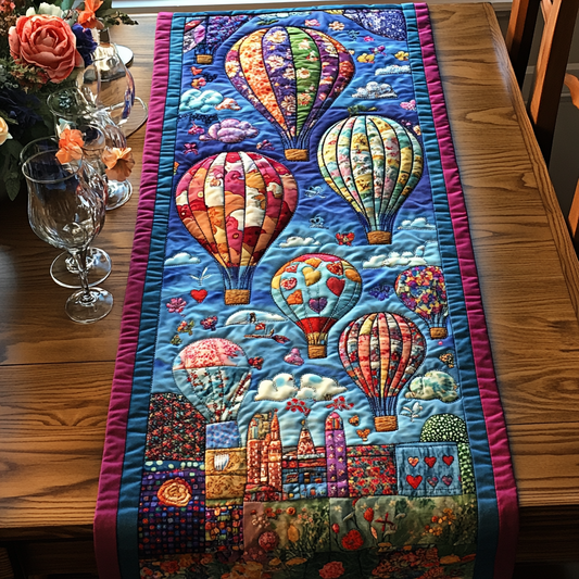 Vintage Voyage Quilted Table Runner NCU0DV3408