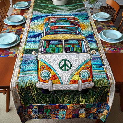 Vintage Wanderlust Quilted Table Runner NCU0PT4261
