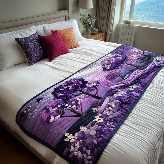 Violet Bliss Quilted Bed Runner NCU0PT8088