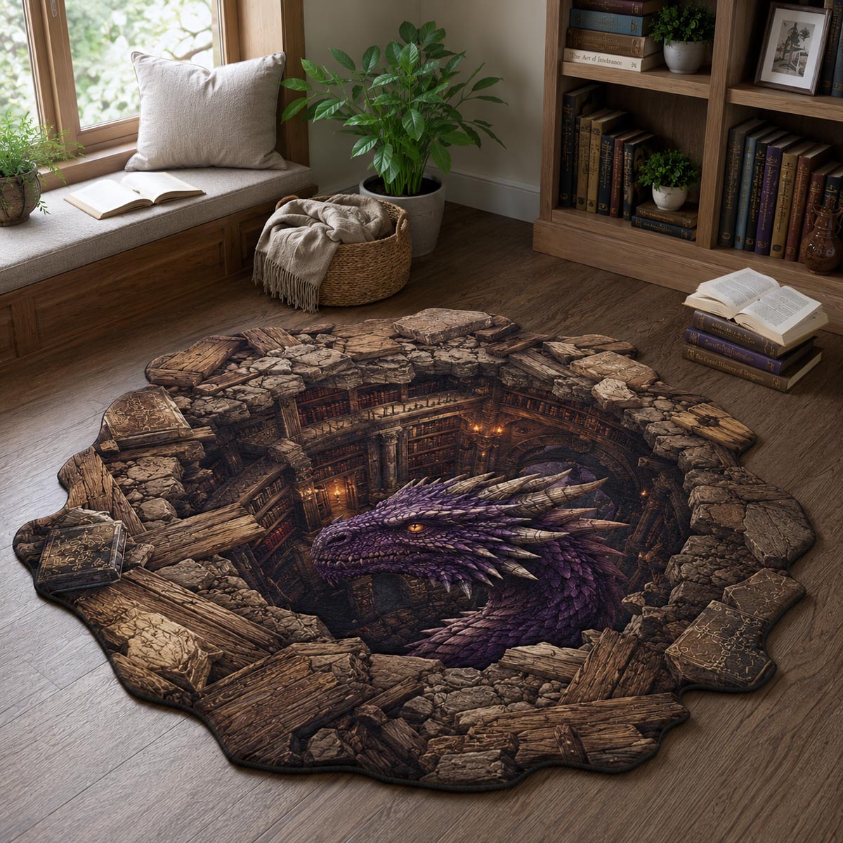Violet Burrow Custom Shape Area Rug NCU0DV10030