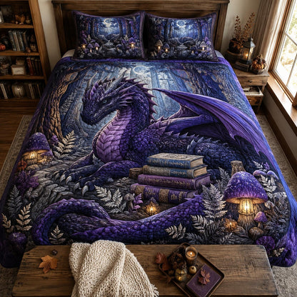 Violet Dreamer 3-Piece Quilted Bedding Set NCU0DV10036