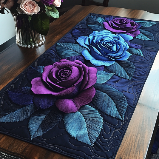 Violet Elegance Quilted Table Runner NCU0VL1418