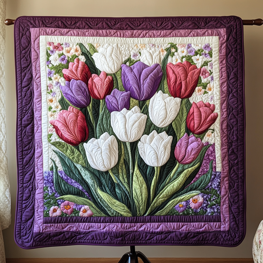 Violet Garden Quilted Blanket NCU0VH3303