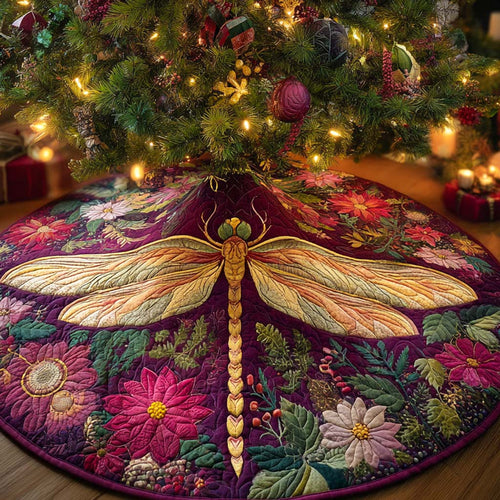 Violet Garden Shine Quilted Tree Skirt NCU0XD1659