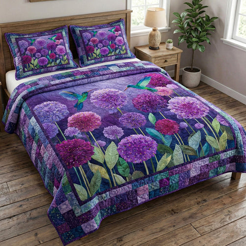 Violet Meadow 3-Piece Quilted Bedding Set NCU0NT12332