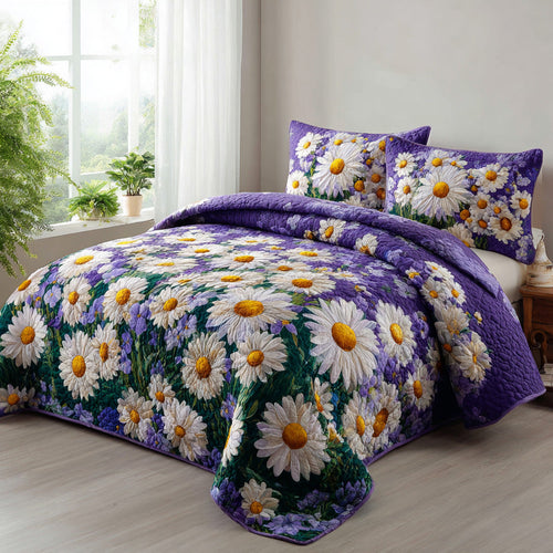 Violet Meadow 3-Piece Quilted Bedding Set NCU0VL3100