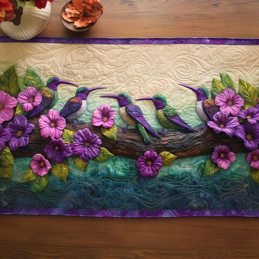 Violet Symphony Quilted Table Runner NCU0NT6226