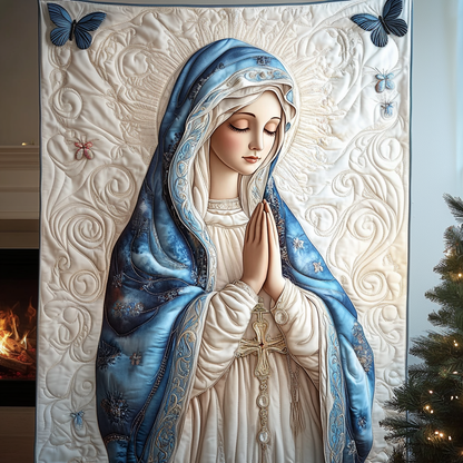 Virgin Mary Quilted Blanket NCU0TL1539