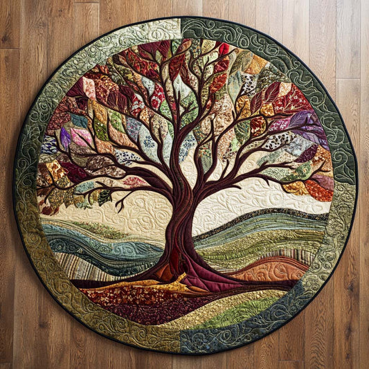 Vital Bloom Quilted Round Mat NCU0NT9619