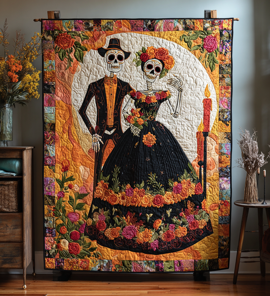 Viva La Muerte Quilted Blanket NCU0PT8546