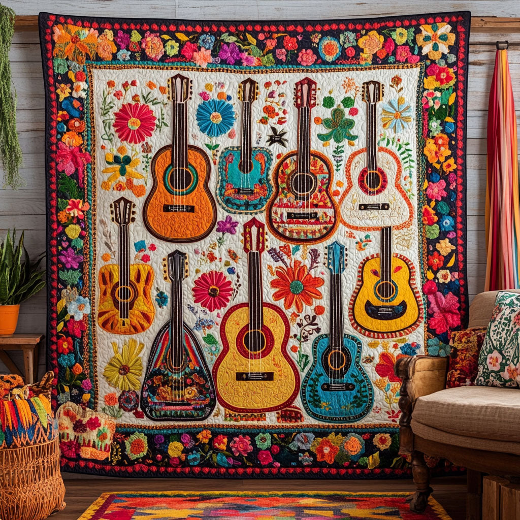 Viva la Musica Quilted Blanket NCU0PT4426