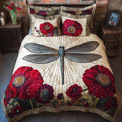 Vivid Bloom Soar 3-Piece Quilted Bedding Set NCU0PT3469