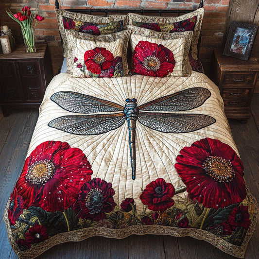 Vivid Bloom Soar 3-Piece Quilted Bedding Set NCU0PT3469