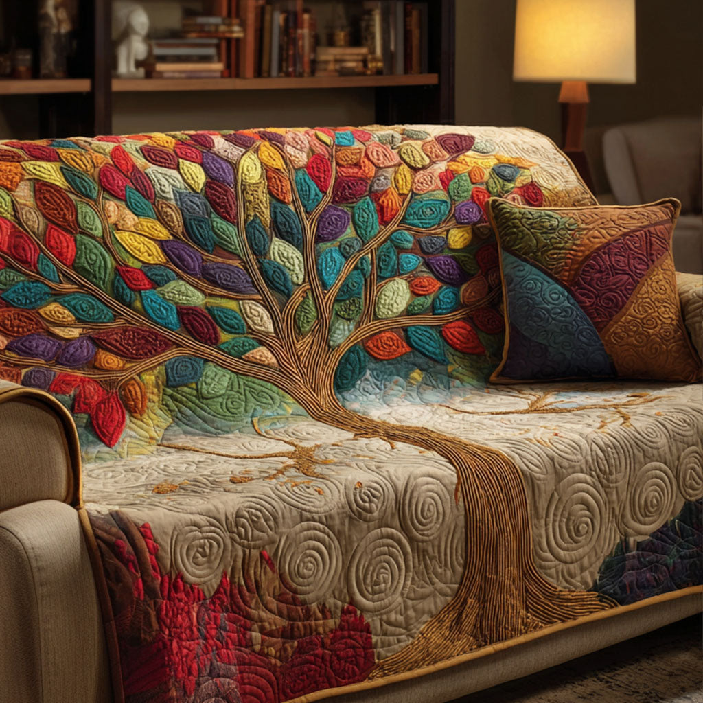 Vivid Eden Quilted Sofa Cover NCU0TV581