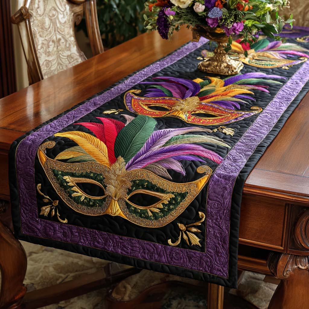 Vivid Masquerade Quilted Table Runner NCU0NT11611