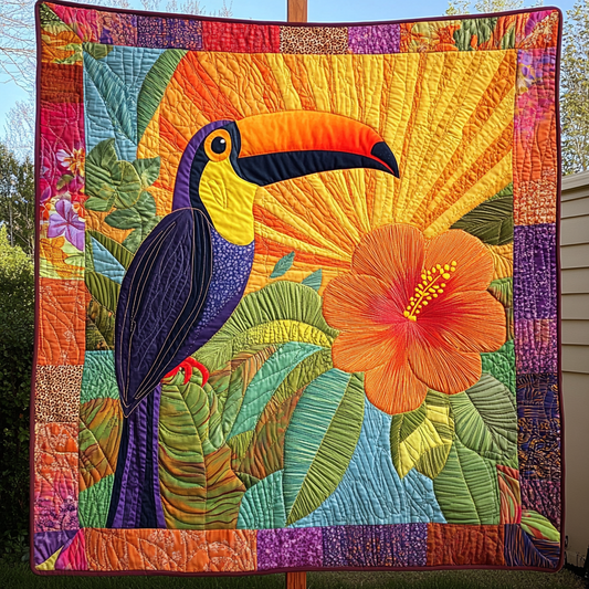 Vivid Toucan Quilted Blanket NCU0DK4204