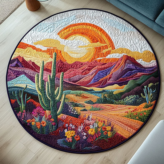 Vivid Valley Quilted Round Mat NCU0PT4714