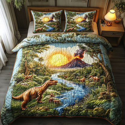 Volcano Valley 3-Piece Quilted Bedding Set NCU0NT6922