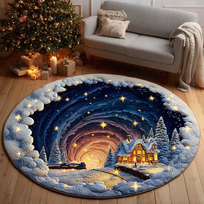Vortex Train Ride Quilted Round Mat NCU0NT11252