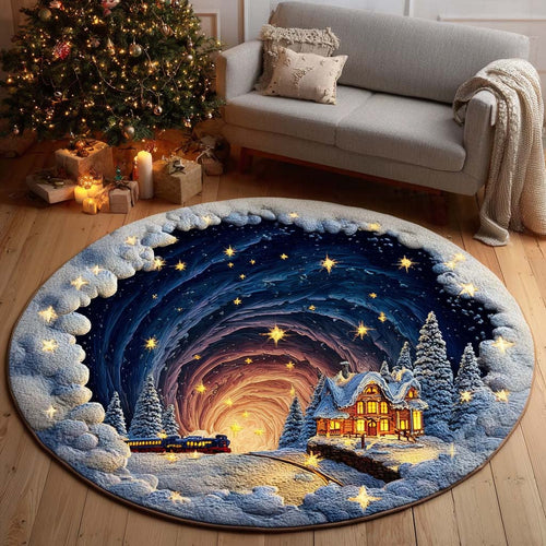 Vortex Train Ride Quilted Round Mat NCU0NT11252