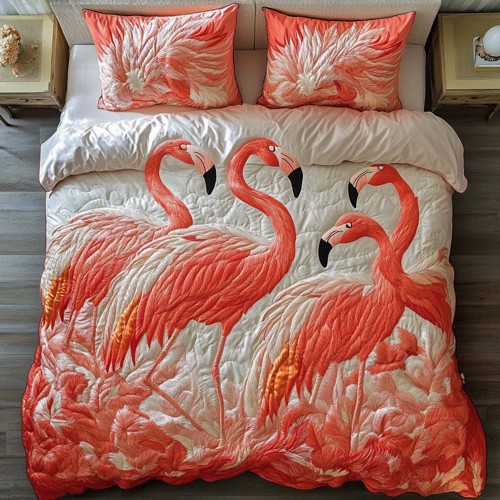 Waddle and Wink 3-Piece Quilted Bedding Set NCU0NT7846