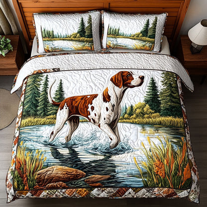 Wading GSP 3-Piece Quilted Bedding Set NCU0NT5226